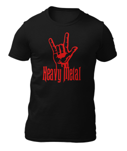 HEAVY METAL - LOGO ROJO  - CAMISETA