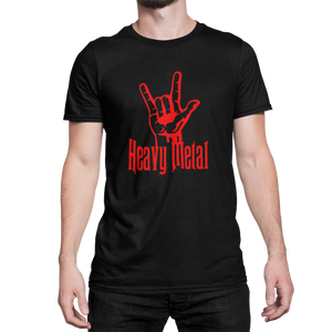 HEAVY METAL - LOGO ROJO  - CAMISETA