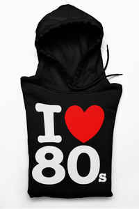 I LOVE 80'S - LOGO - SUDADERA CON CAPUCHA