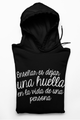 ENSEÑAR ES DEJAR HUELLA- SUDADERA CON CAPUCHA