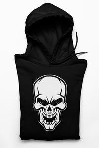 CALAVERA ENFADADA - ANGRY SKULL - SUDADERA CON CAPUCHA